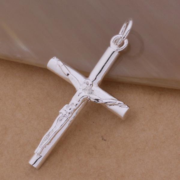 925 Sterling Silver Plated Korean Fashion Body Cross Necklace