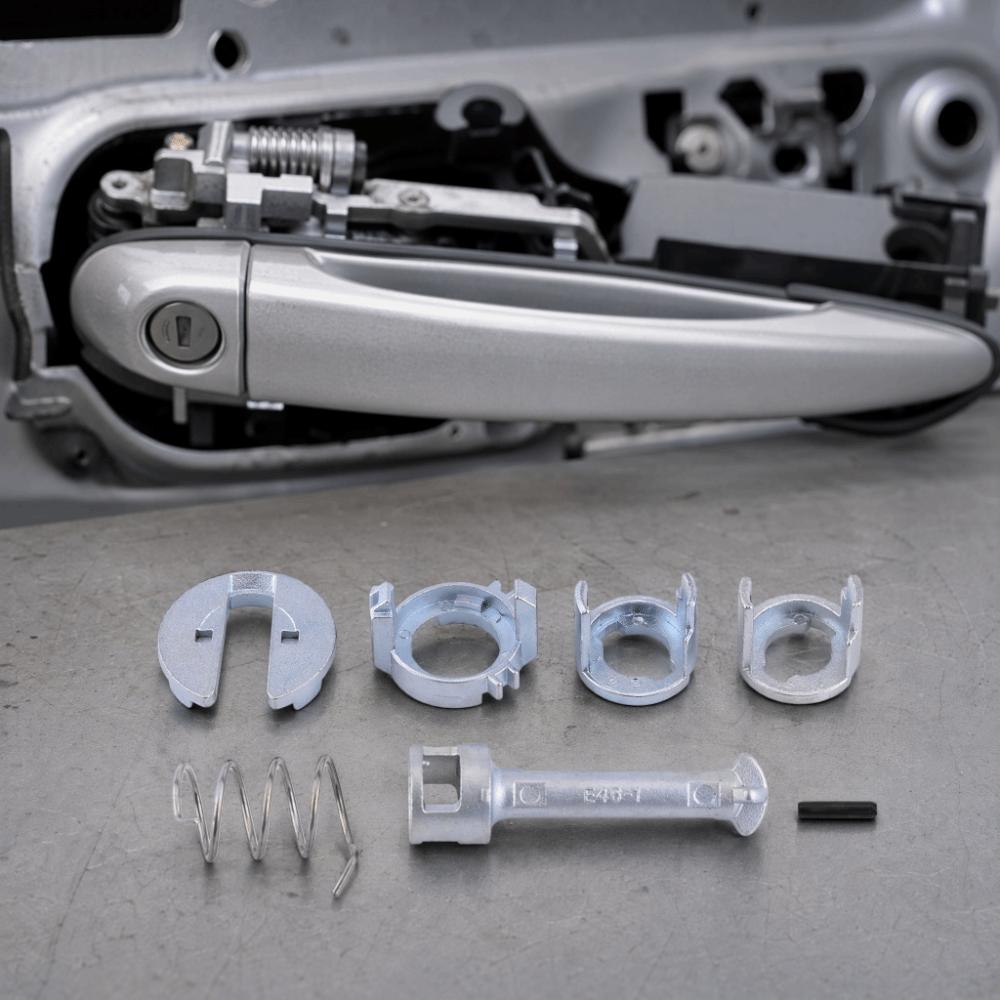 7PCS Metal Door Lock Cylinder Repair Kit for BMW E46 3 Series 1998-2005 Door Mechanism Fix