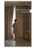 Blackout Lace Curtains with Warm Girly Digital Prints for Living Room and Bedroom