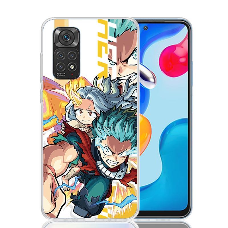 My Hero MHA Art Phone Case For Xiaomi Redmi Note 15 14 13 12S 12 Pro Plus 11S 11E 11 11T 10S 10 Art Soft Pattern Cover Redmi Not