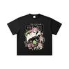 260 GSM Doppeltgarn 32er Zählung 100% Baumwolle Demon Slayer V6 Mitsuri Print Unisex Schweres Baumwoll-T-Shirt