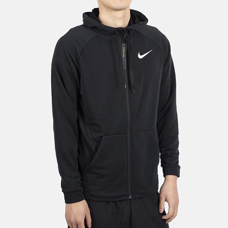 Nike Knit Zip-Up Hoodie Jacket Men Outerwear Black CN9776-010
