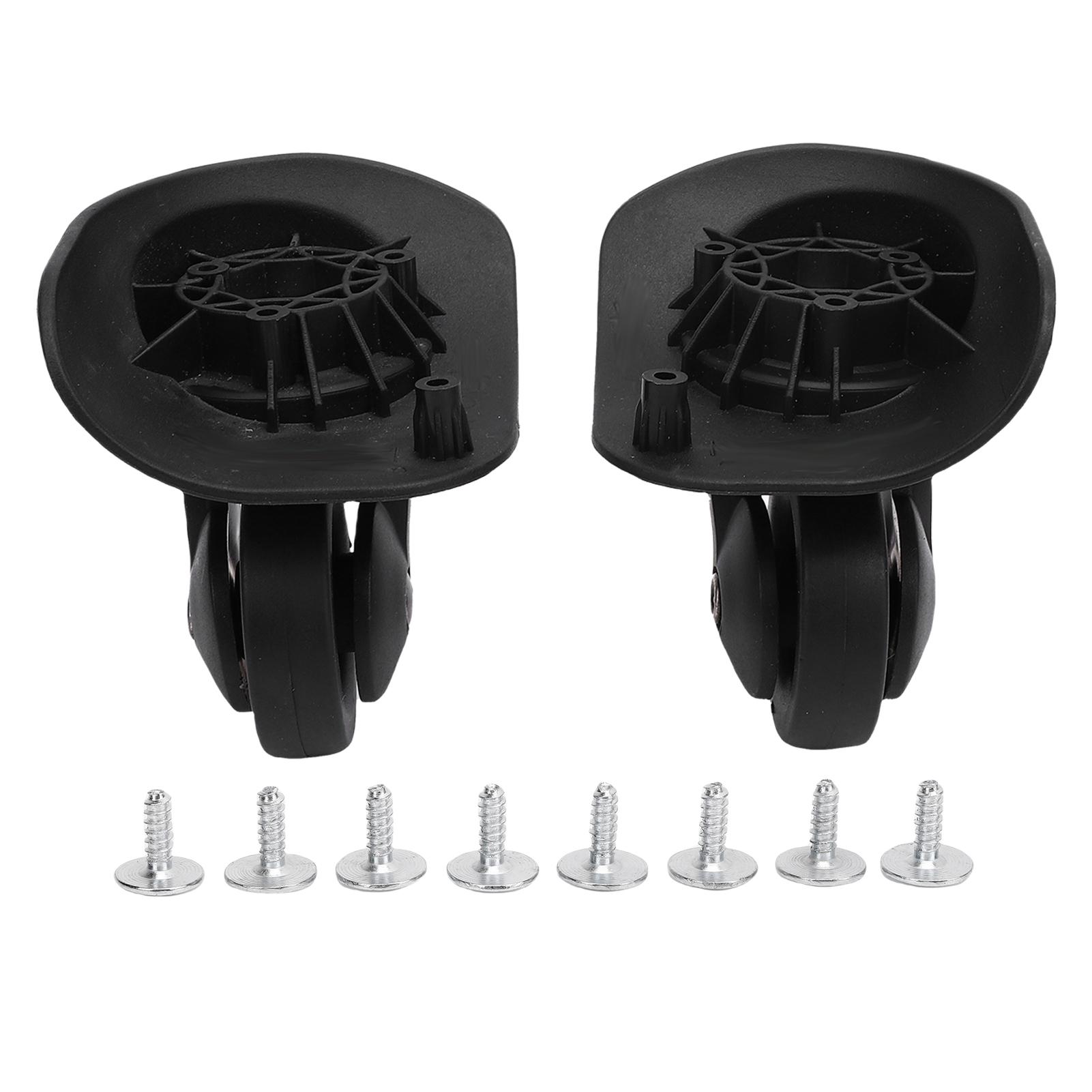 1 Pair Luggage Suitcase Wheels Replacement for 47R Silent Trunk Luggage Wheels Spare Part Black Suitcase Casters