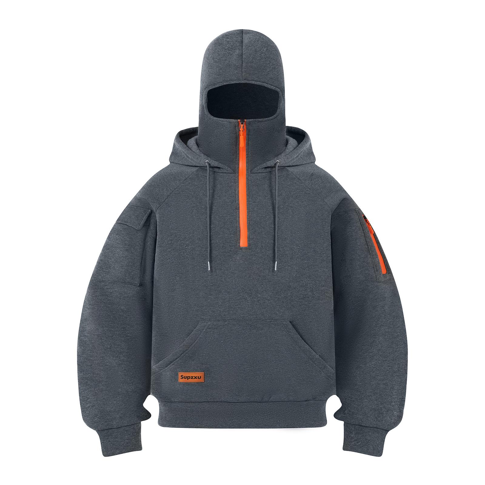 

Men s Leisure Hooded Sweatshirt Solid Hoodie Streetwear Men s Clothing Warm Long Sleeve XL