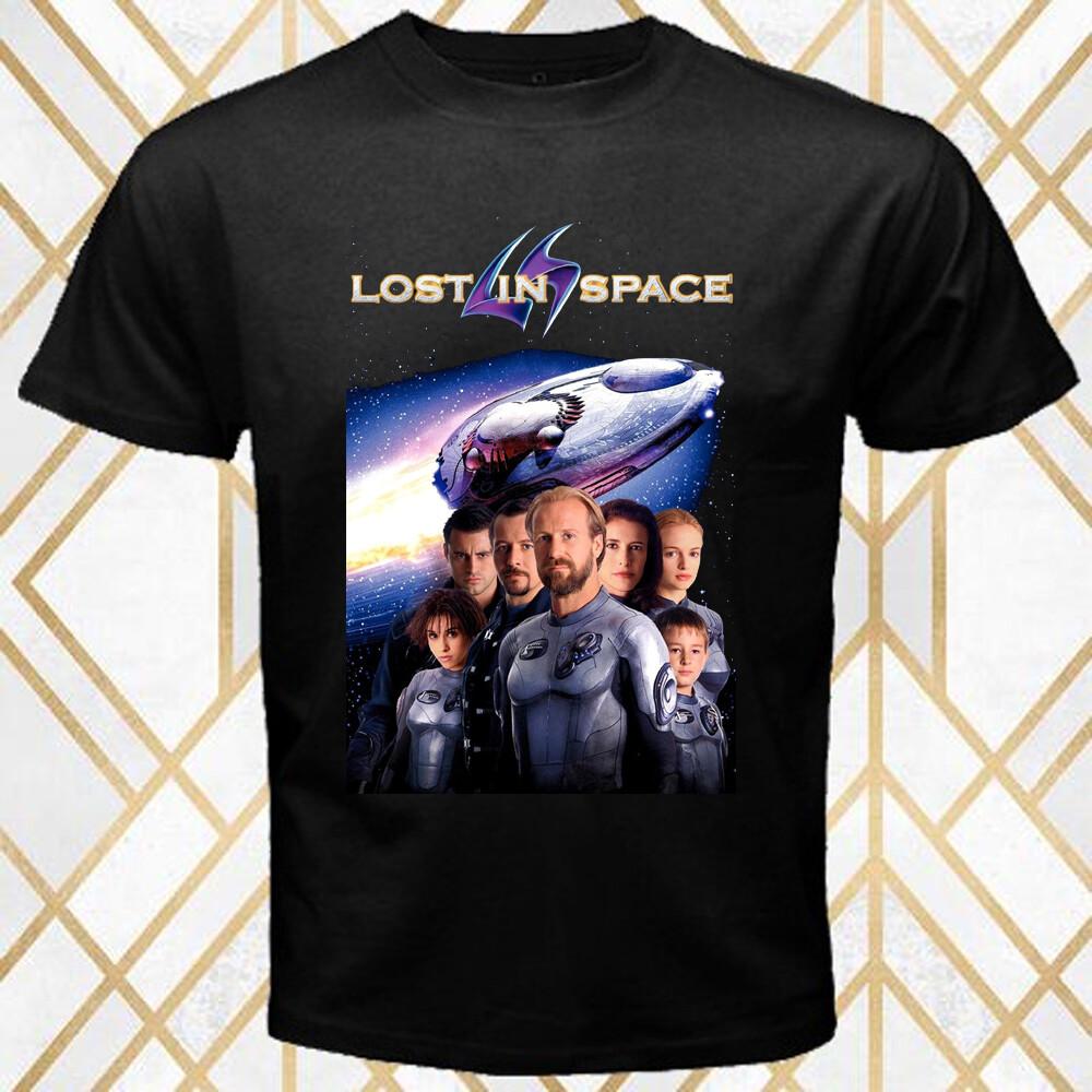 Lost in Space Movie Men s Black T-Shirt Size S 5XL XXL