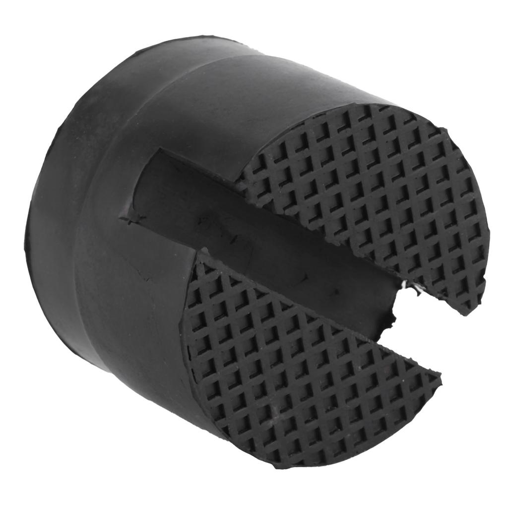 Slotted Frame Rail Floor Jack Adapter Lift Rubber Pad Stand Holder 5cm 1.96inch Diameter