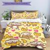 3pcs Monkey Banana Pattern Bedding Set, Ideal for Home Use, Suitable for Bedroom Decor (1*Duvet Cover + 1/2*Pillowcases, No Core) yy250821235