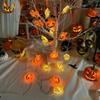 1pc 10/20LED Halloween Pumpkin & Mummy String Lights Battery Operated For Home Bedroom Window Halloween Holiday Party Decoration