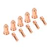 10Pcs Nozzle Electrode Kit Copper 1.5mm Nozzle Plasma Cutter Consumables for PT100 Series