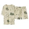 Women's Summer Cartoon Pajama Set - Cute Short Sleeve and Shorts, Plus Size, Lightweight Home or Outdoor Wear