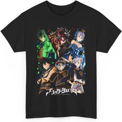 ASTA T-Shirt, Black Anime Clover Anime T-Shirt
