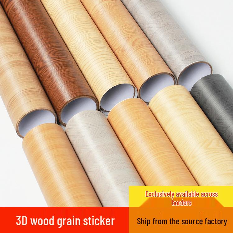 Self-Adhesive Wood Grain Waterproof Wallpaper for Furniture and Cabinet Renovation