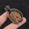 Sunstone Pendant Copper Wire Wrapped Pendant Handmade Very Pretty Gemstone Pendant Copper Wire Wrap Jewelry Gift For Mother Sunstone Jewelry