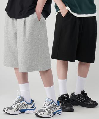 UNTAPPED STUDIO [2Pack] Bermuda Single-Pleat Wide Training Shorts 2 Colors