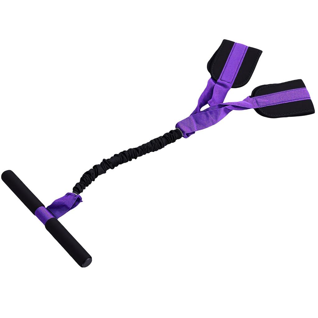 Pedal Resistance Band with Handle Non Slip Foam Grip Strength Training Portable Abdominal Workout Band