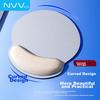 NVV Mouse Wrist Rest Pad, Wrist Support Handrest Mouse Pad, Memory Foam Non-Slip Integrated Office Typing Ergonomic Office Mouse Pad, M7 Silver Gray