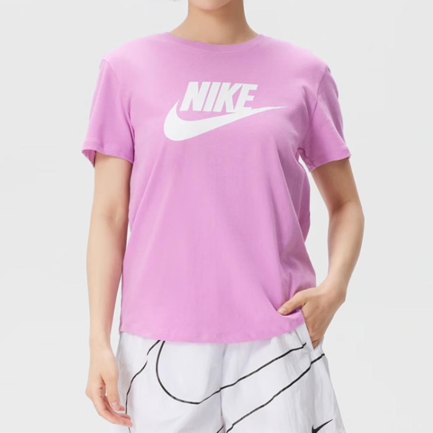 Nike Round Neck Sports Breathable Soft Short Sleeve T-Shirt Women tops DX7907-504