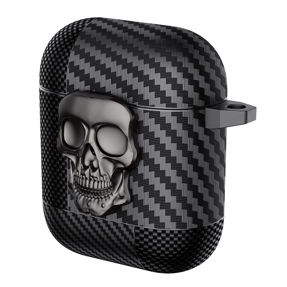 

TPU + Metal Earphone Cover For Apple AirPods with Charging Case (2016)/(2019)/AirPods with Wireless Charging Case (2019) D