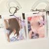 1pc Butterfly Keychain Card Cover, Bus Card Campus Card Rice Card Cover, Acrylic Card Cover with Lanyard Card Cover, Idol Small Card Cover