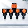 4 Independent Switches Garden Hose Splitter Robust Valve Flexible Hose Connection Hose Connector Splitter Heavy Duty
