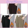 Casual Womens Thick Fleece Pants With High Waist And Pockets For Winter Comfort