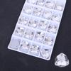 Fat Triangle Flat Bottom Hand Sewn Drill, Fat Triangle Ab Glass Flat Buckle Rhinestone Jewelry Accessories Diy Clothing Accessories