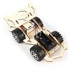 Wood Racing Car DIY Kit Kids Toy DIY Kit DIY Model Building Kits Electric Wooden Racing Car for Children Science and Technology