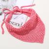 Women Turban Crocheted Headband Solid Color Headwear Knitted Hairband Girls Vacation Photo Prop Lady Turban