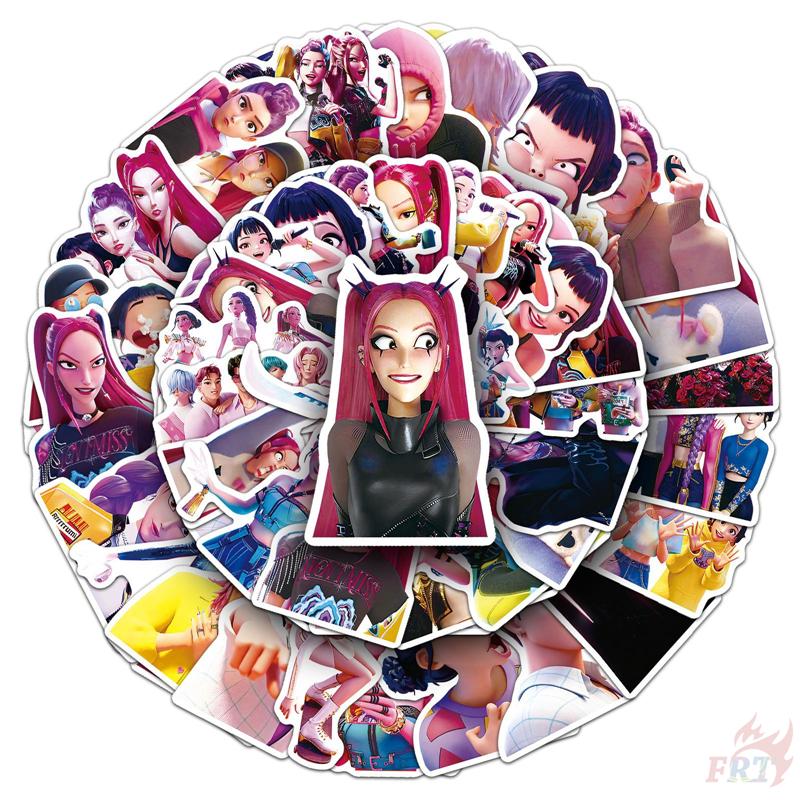 50Pcs/Set KPop Demon Hunters Series 05 Stickers DIY Fashion Waterproof Doodle Decals Stickers