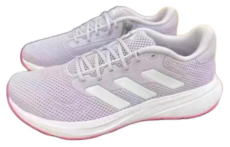 Adidas Response Abrasion Resistant Breathable Abrasion Resistant Breathable Low top Running Shoes Unisex Purple White IE3002