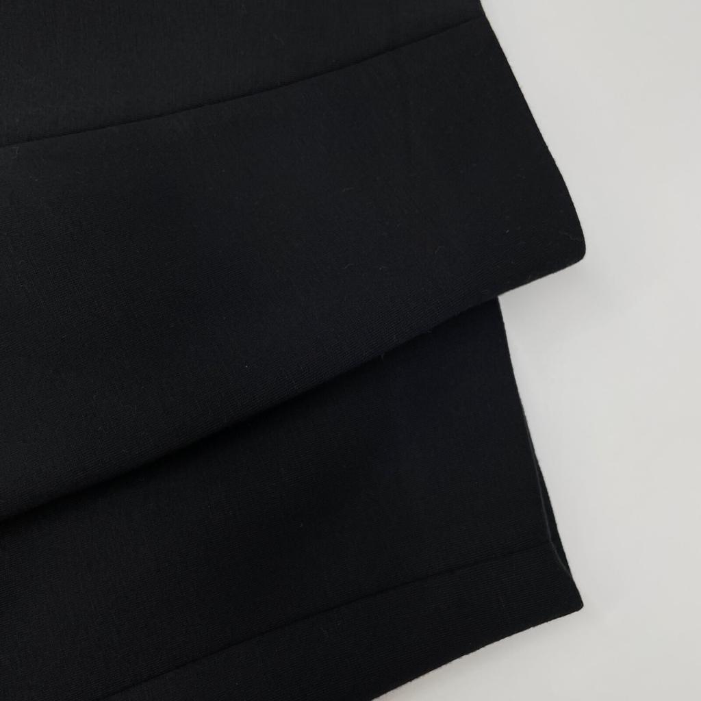 allureville 24 year old black collarless jacket Rayon bonded collarless jacket Jacket 2 blackUsed