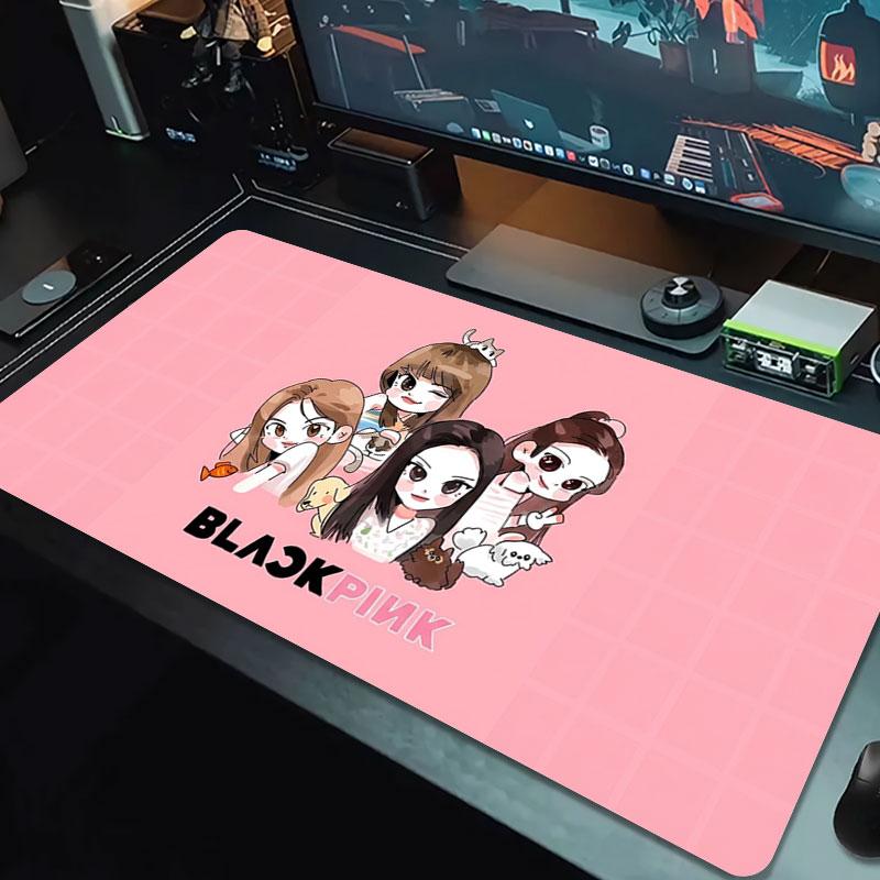 Blackpink Large Size Mouse Pad Large Gaming Table Cushion Nonslip Laptop Tablet Big Mousepad Xxl Mat Mini Pc Playmat With Lock Edge