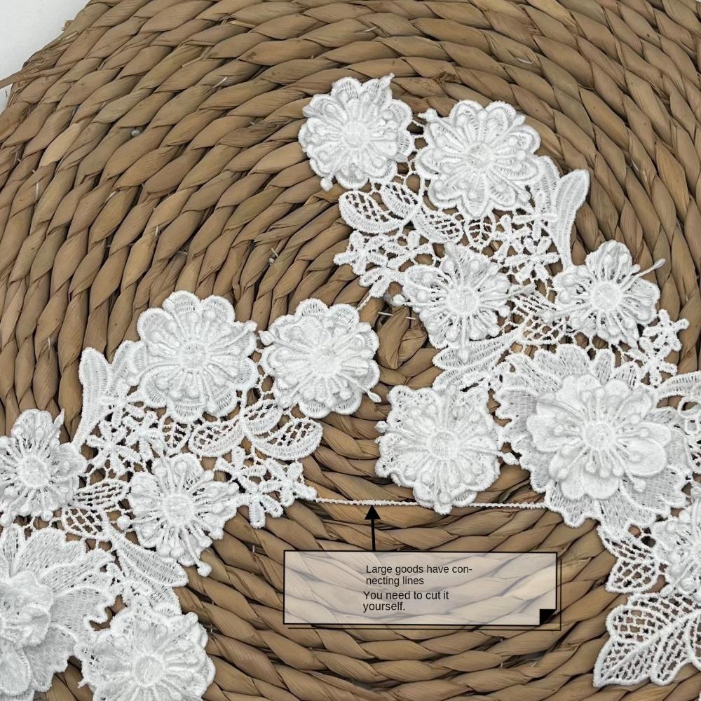 Mesh Embroidery Sew on Patches Handmade DIY Embroidery Cloth Stickers  Evening Gown