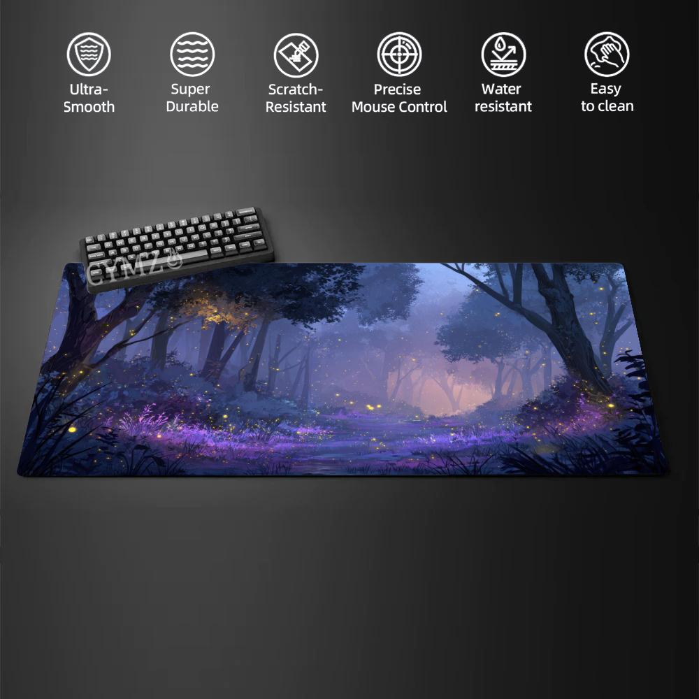 Fantasystyle landscape large Mouse Pad Desk Mat with Stitched Edge antislip Durable offices accessories keyboard mouse mat