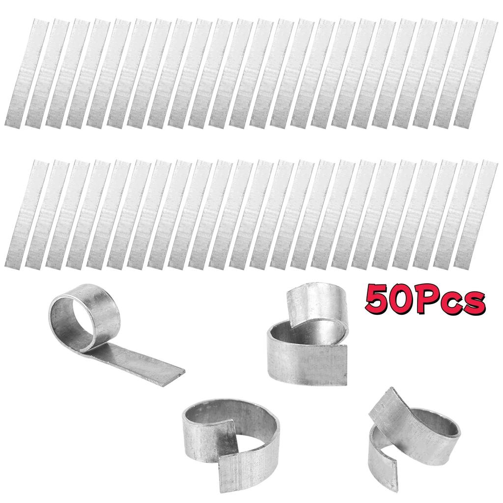 50Pcs Aquarium Plant Weights Folding Cuttable Metal Water Plant Weights Anchors Supplies Parts For Fishing Aquarium Plant Holder