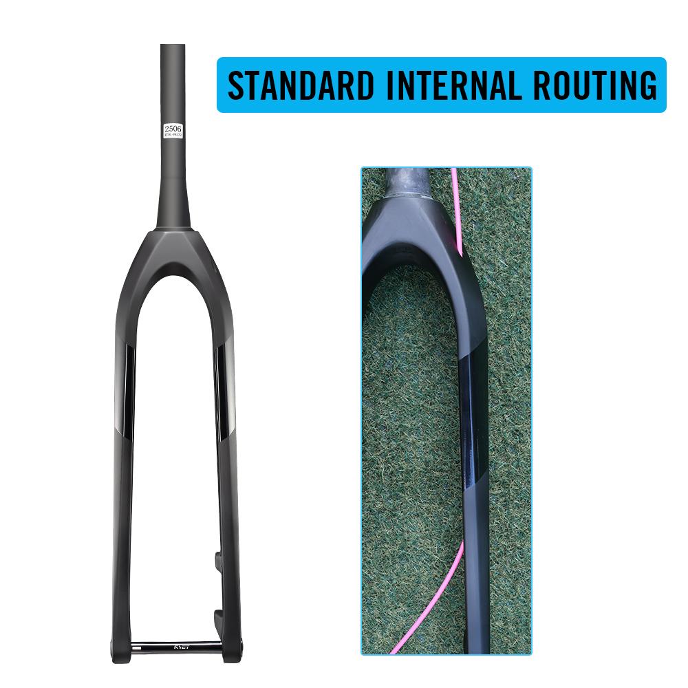 RYET Upgrade Forks Ultralight Carbon MTB Rigid Fork for Downhill Trail Mountain Bike BOOST 15x110mm Tapered Steerer Bicycle Part Standard Internal