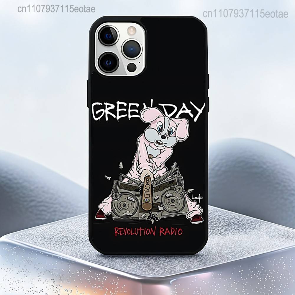 

BAND G-Green Day For IPhone 17,16,15,14,13,12,11,Pro,Max,Plus,Mini,SE4,E Protective Magnetic Case Cover iPhone15