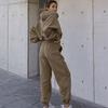 European Station Autumn and Winter New Hooded Drawstring Pants Pullover