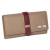 Danny Beige/Red Leather Wallet for Women