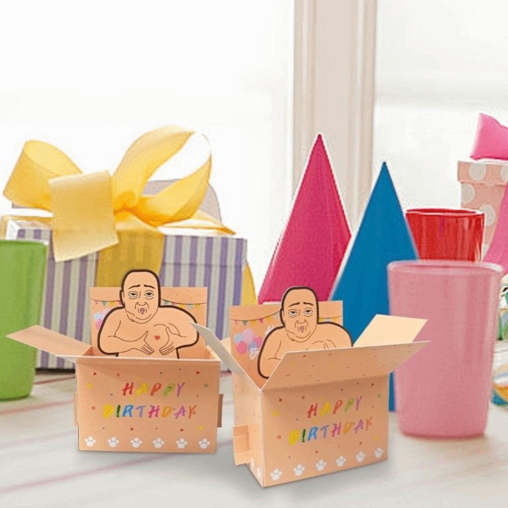 Funny 3D Birthday Greeting Card Happy Birthday Card  For Travel Family Gatherings Friends