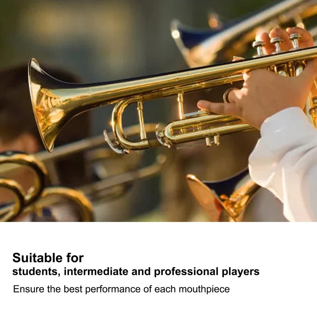 Trumpet Bright Brass Mouthpiece for Deformation Musical Instrument Brass Material Mouthpiece, Tone, Beginners, Resistant, Practice, Part, (3C)