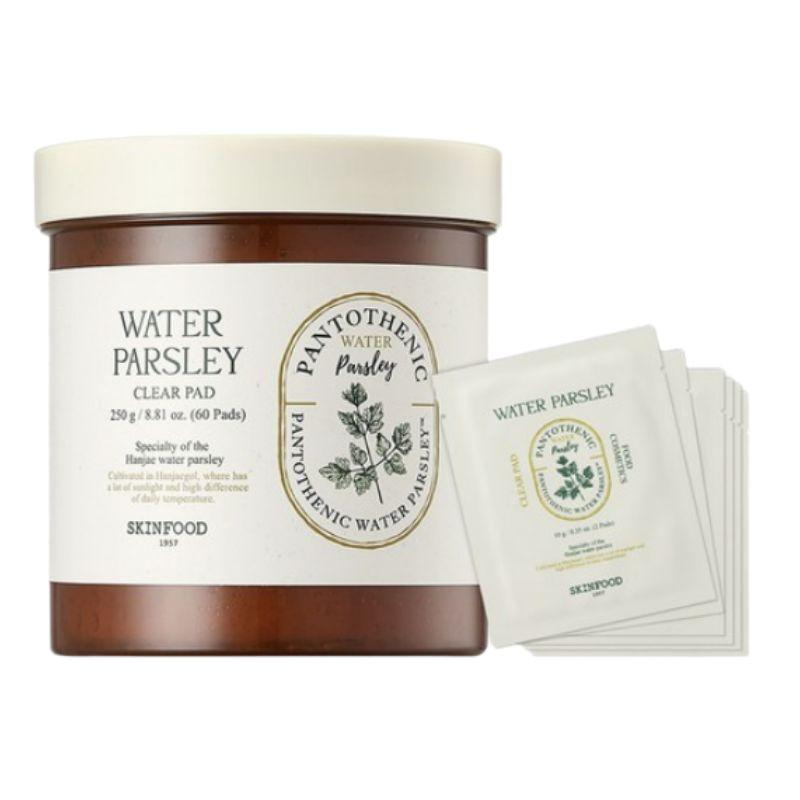 SKINFOOD Pantothenic Water Parsley Clear Pads Set 250g (60 Pads) 1pcs