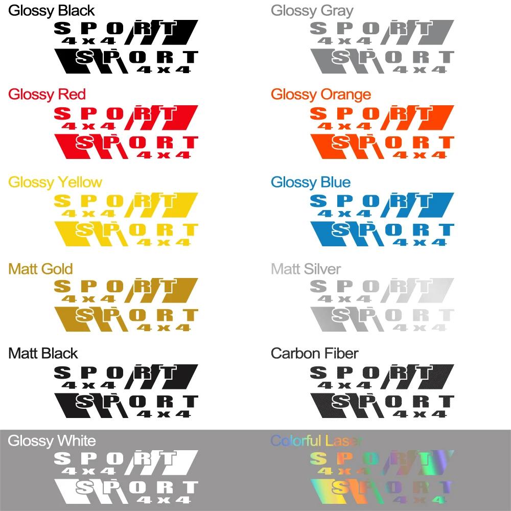 Car 4X4 Sport Sticker Vinyl Style Decoration DIY Decal For Toyota Hilux Tacoma Maxus T60 Changan Hunter Dodge RAM Isuzu Dmax