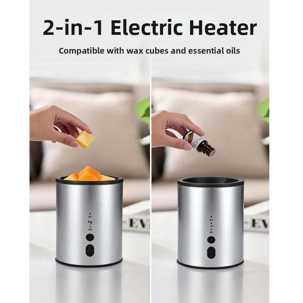 2-in-1 Wax Melt Heater USB Plug Electric Aromatic Candle Oil Burner Metal Wax Heater Dining Bar