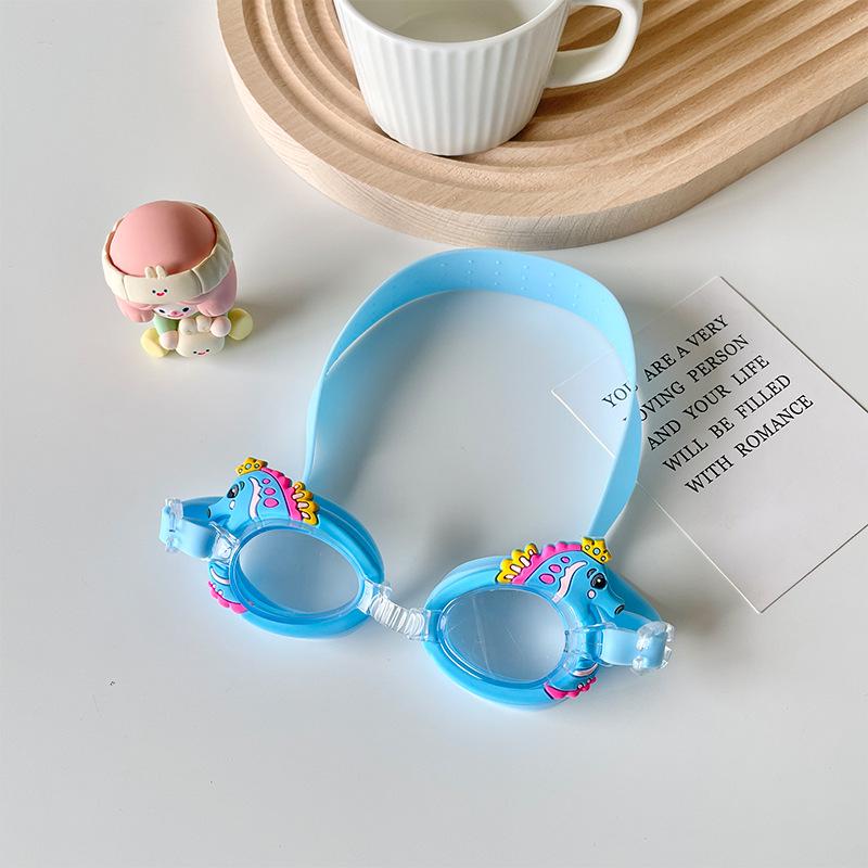 Unicorn Anti-Fog Kids' Swim Goggles with Adjustable Cartoon Strap