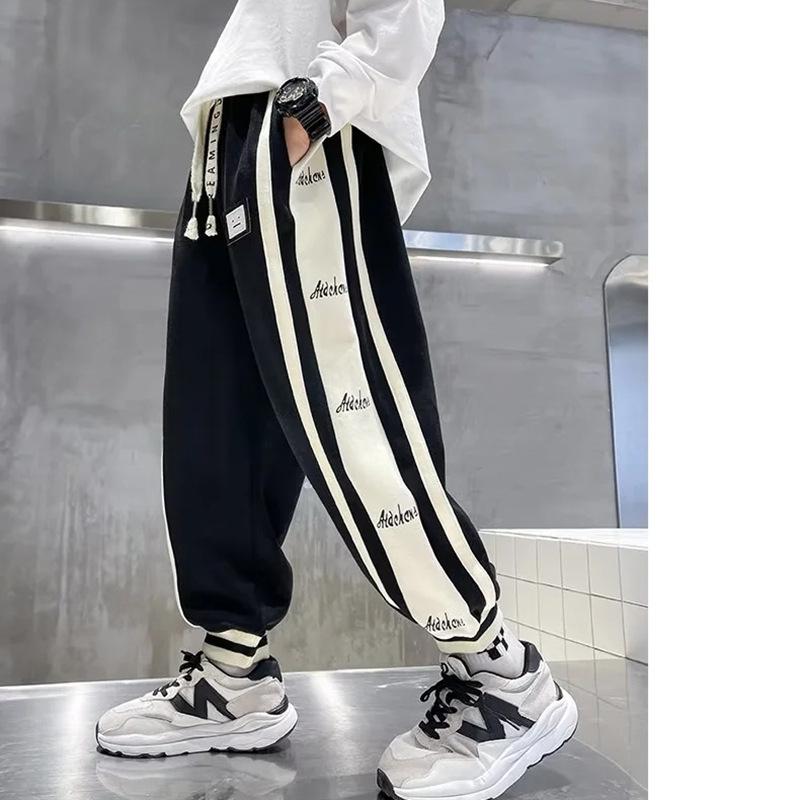 2024 Boys' Spring & Autumn Casual Sports Pants - Trendy and Comfortable for Children