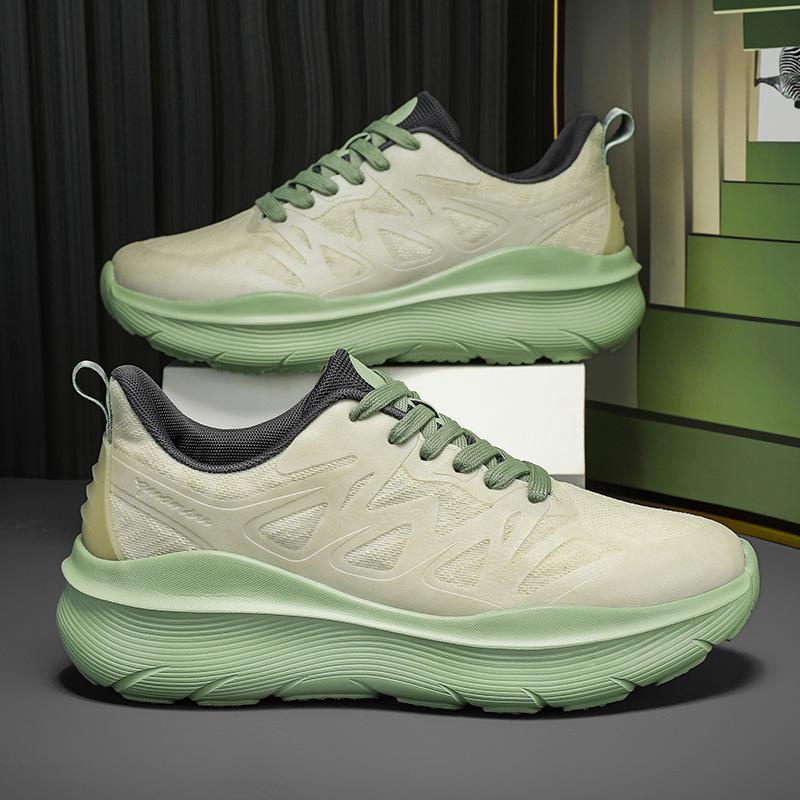 

Большие размеры, мужские и женские пары, разноцветные спортивные туфли, повседневные, универсальные, для отдыха на открытом воздухе, легкие, модные кроссовки с мягкой подошвой 36 зелёный