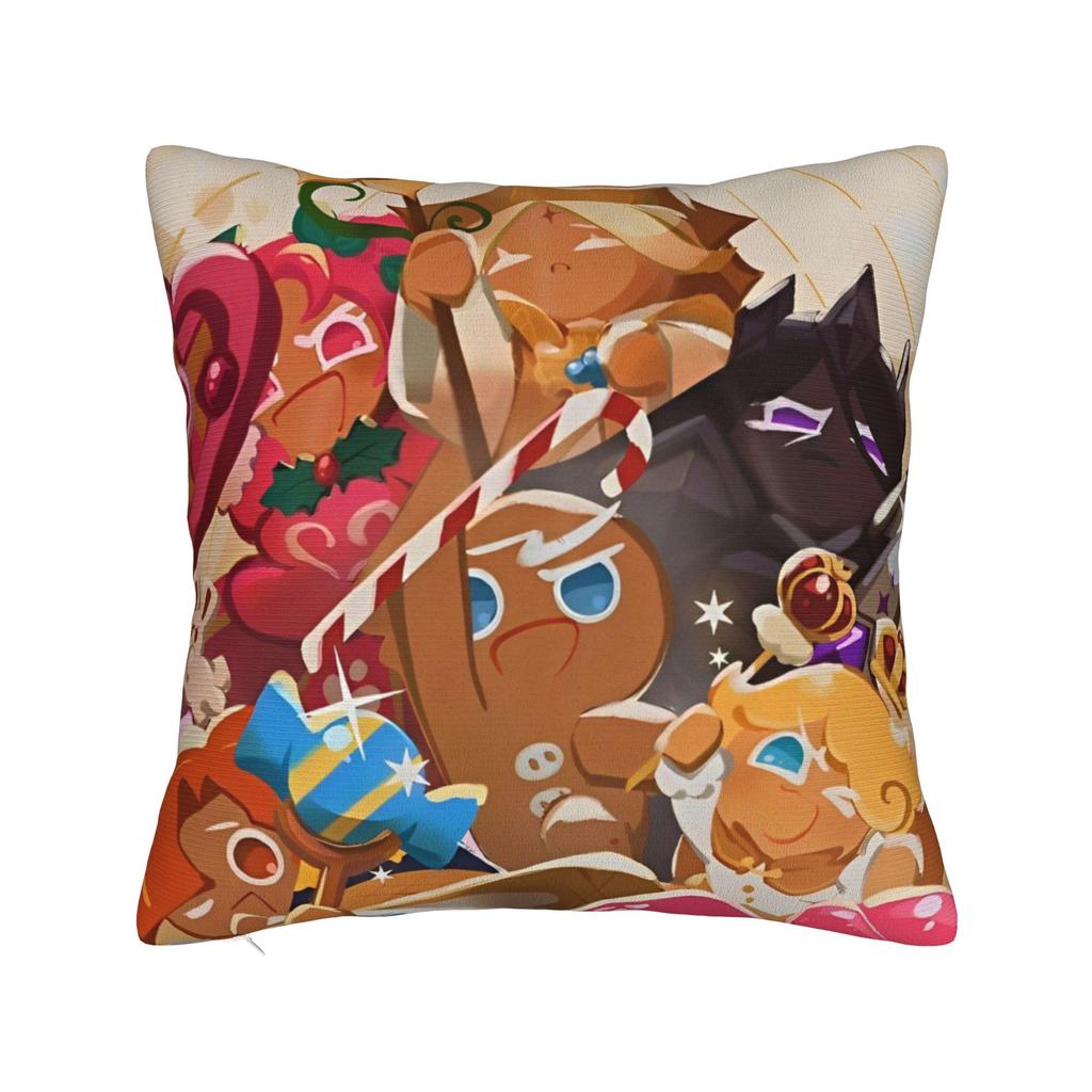 Milky Way Cookie Pillowcase Polyester Cushion Cover Decorations Cookie Run Kingdom Throw Pillow Case Cover Home Square 18'