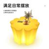 Tree-Stump Shaped Garde Table , 70*68*46cm, PE Plastic Garden Decorative Table, Waterproof Round Table