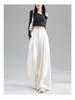 Women's Drapey Wide-Leg High-Waisted Slimming Floor-Length Pants - 2026 Spring/Summer Collection